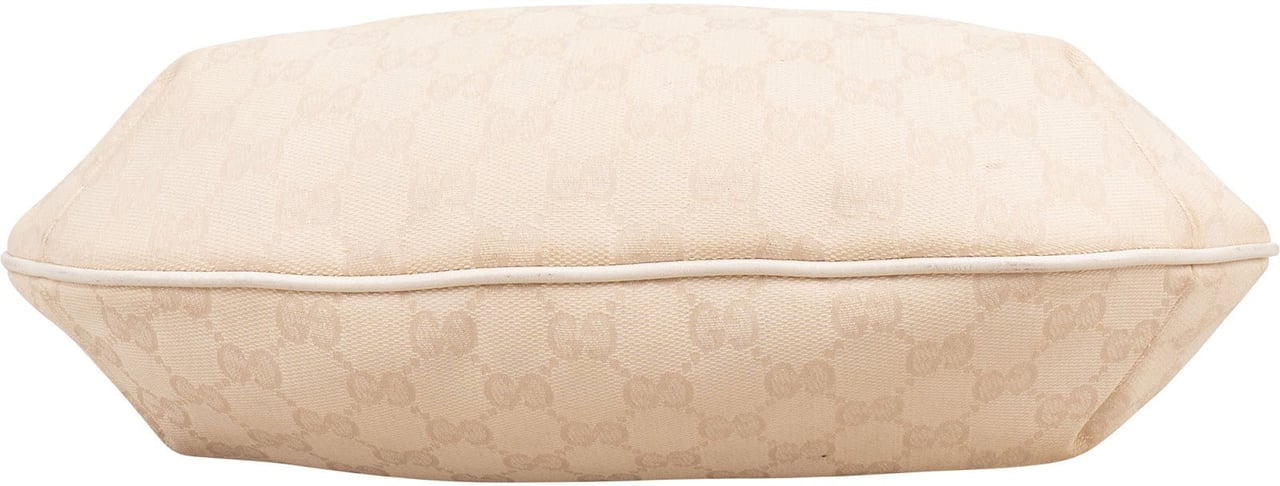 Gucci Monogram GG Stripe Crossbody Bag Beige