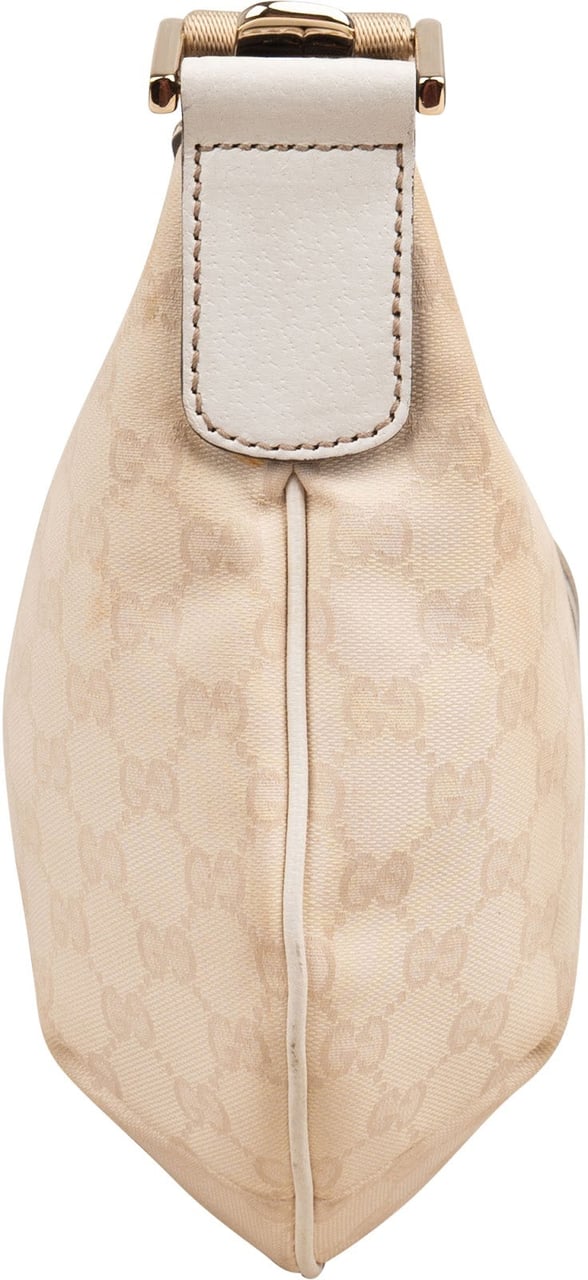 Gucci Monogram GG Stripe Crossbody Bag Beige