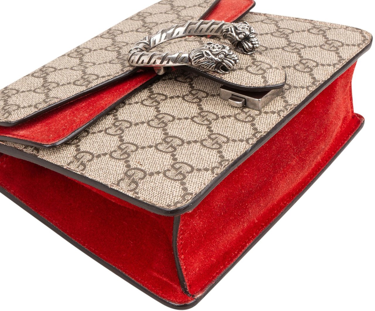 Gucci Monogram GG Supreme Dionysus Shoulder Crossbody Bag Beige