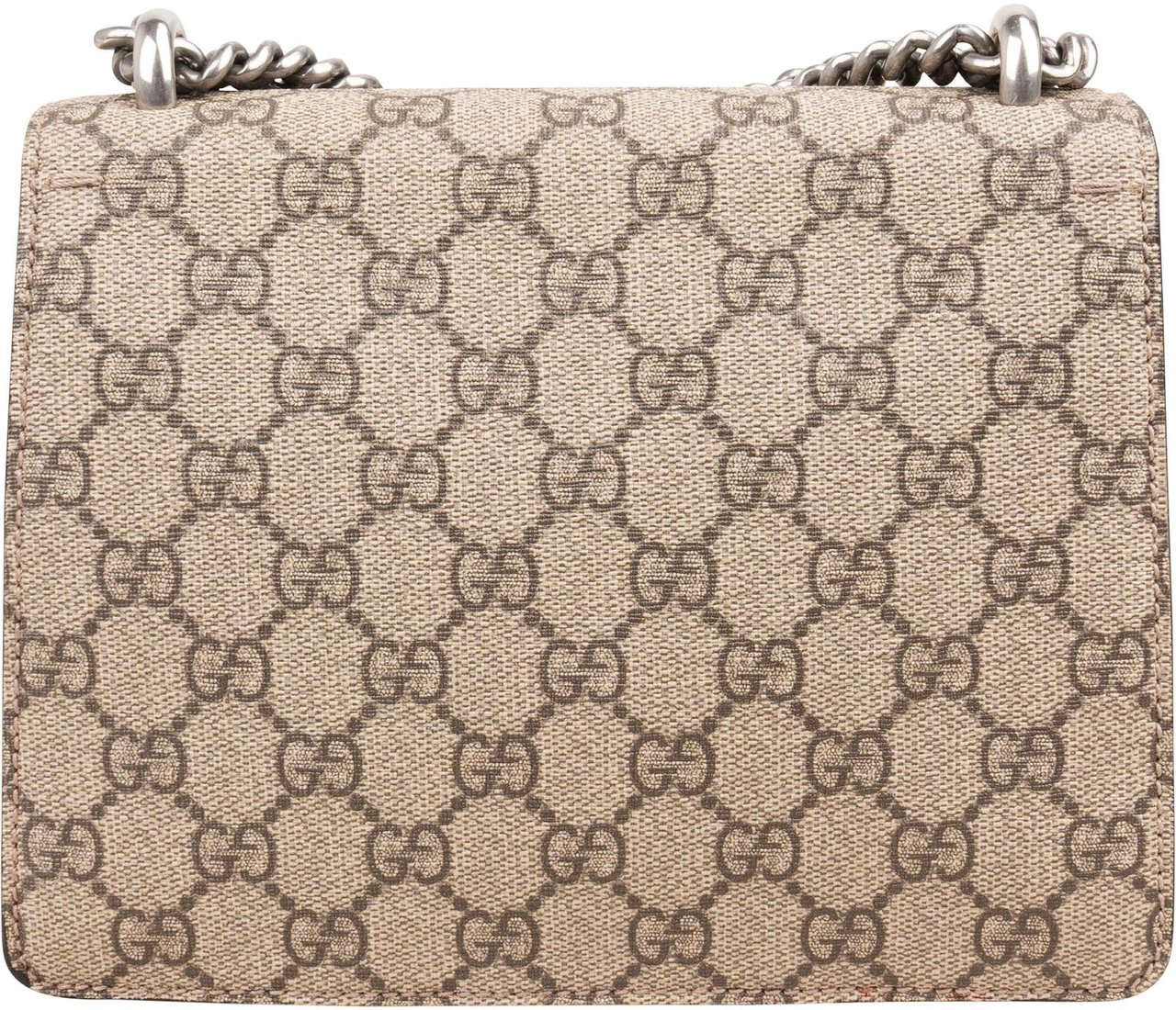 Gucci Monogram GG Supreme Dionysus Shoulder Crossbody Bag Beige