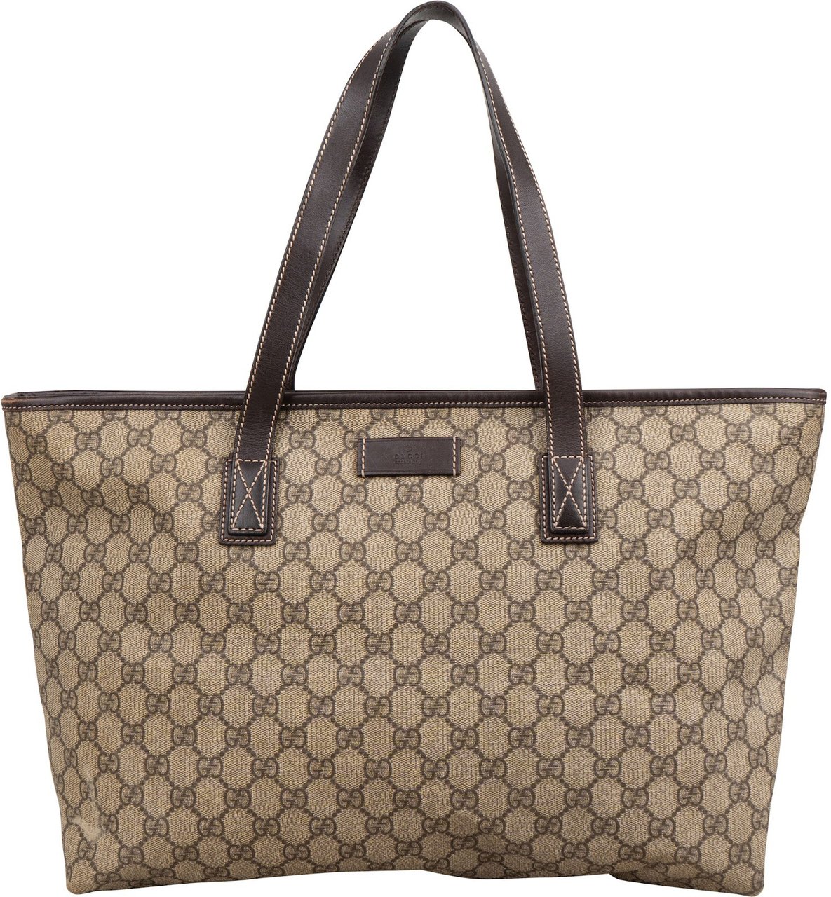 Gucci Gucci Monogram GG Supreme Tote Handbag Beige