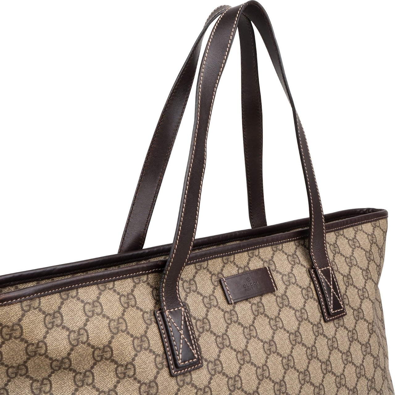 Gucci Gucci Monogram GG Supreme Tote Handbag Beige