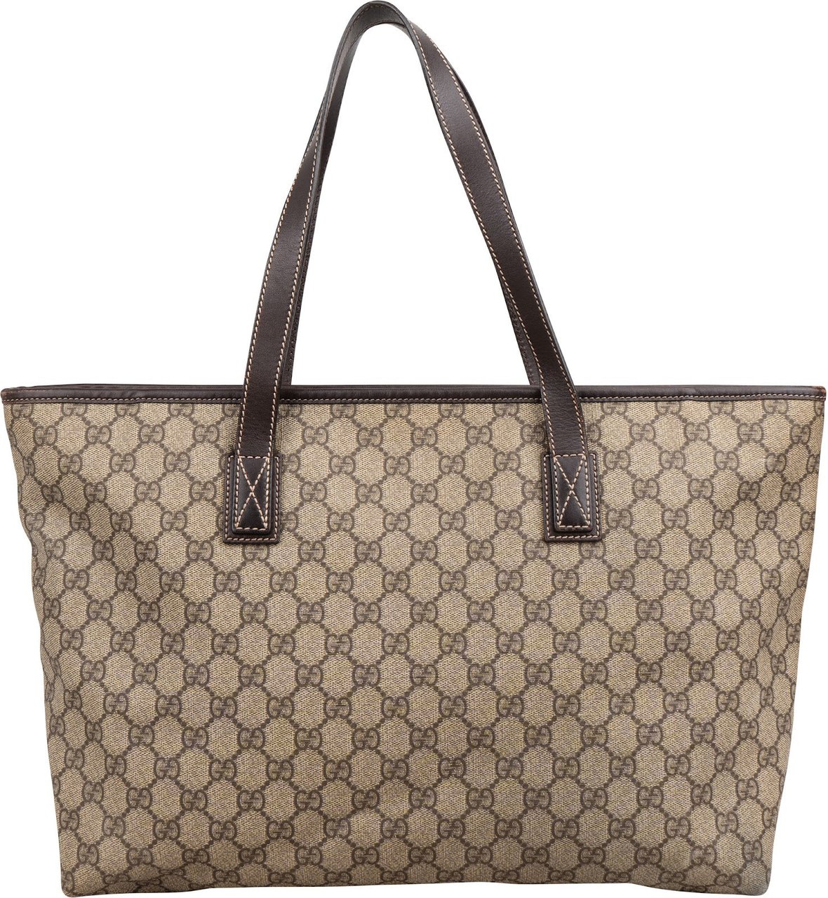 Gucci Gucci Monogram GG Supreme Tote Handbag Beige