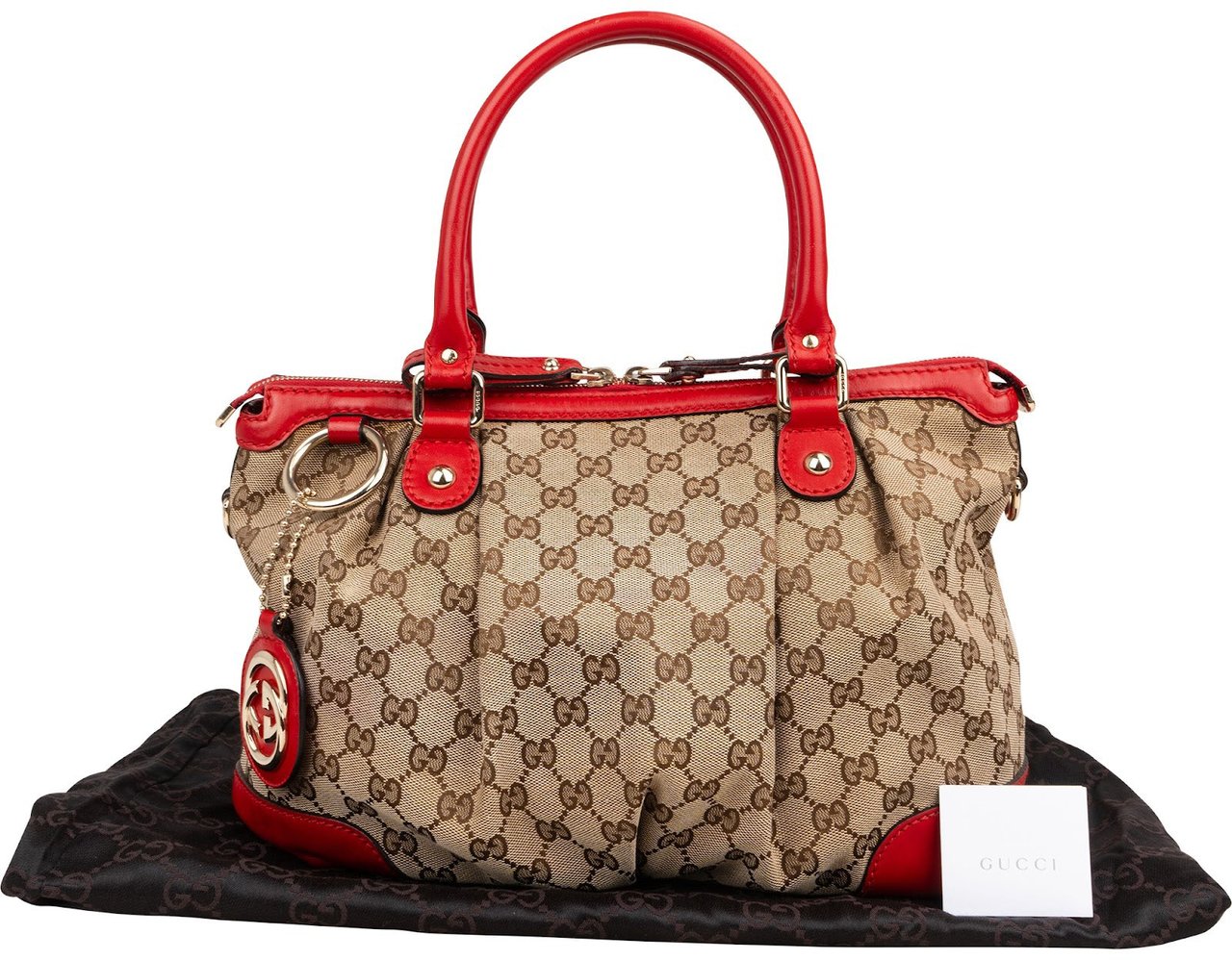 Gucci Monogram GG Sukey Handbag Beige