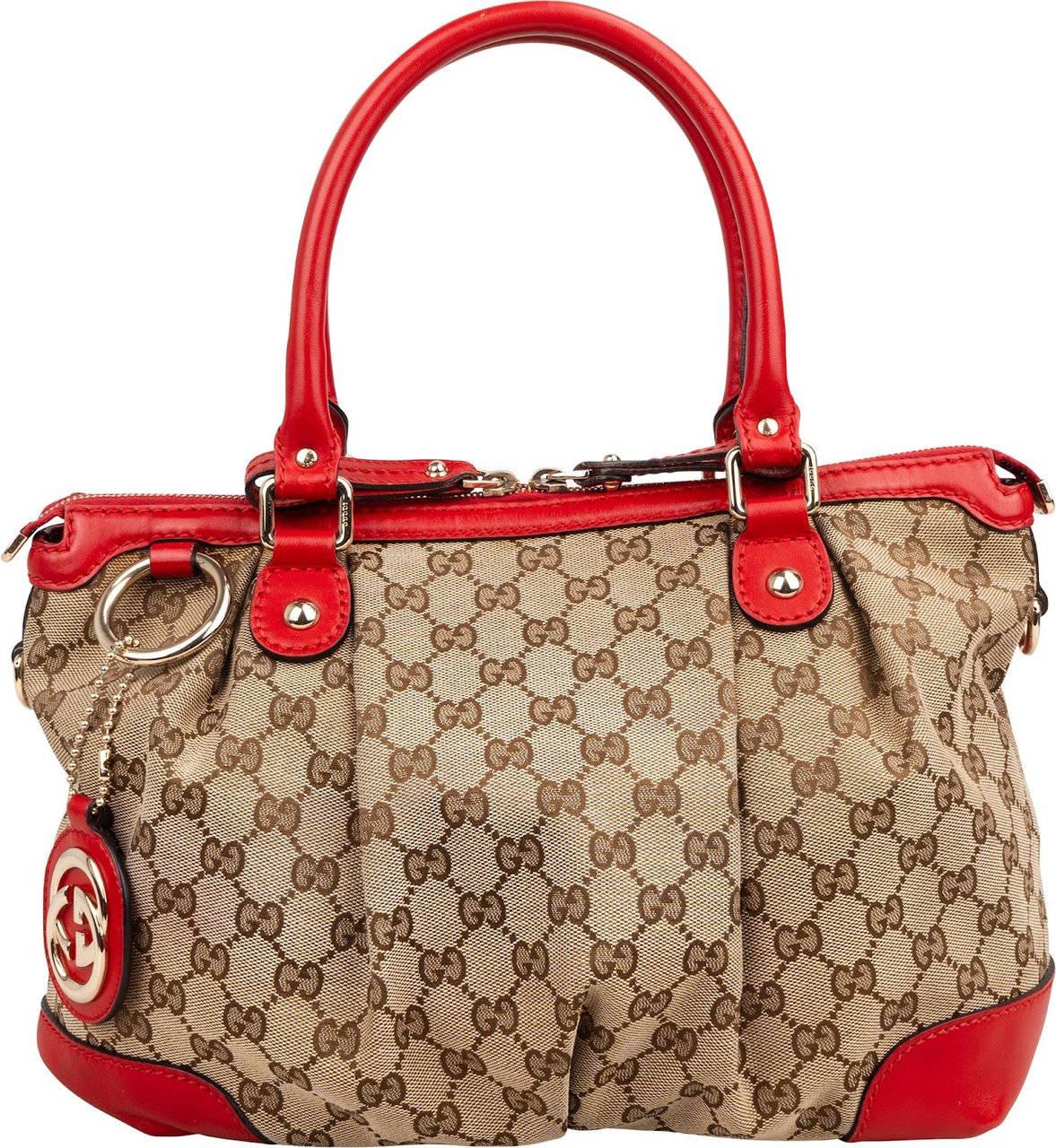 Gucci Monogram GG Sukey Handbag Beige