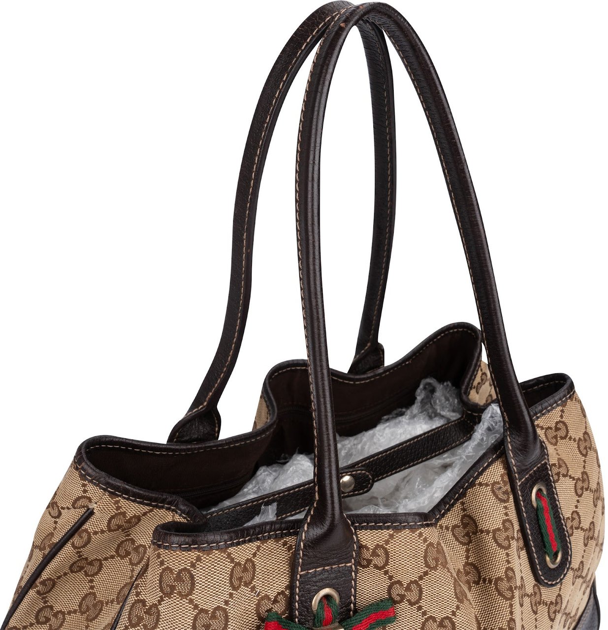 Gucci Gucci Monogram GG Canvas Princy Shoulder Bag Beige