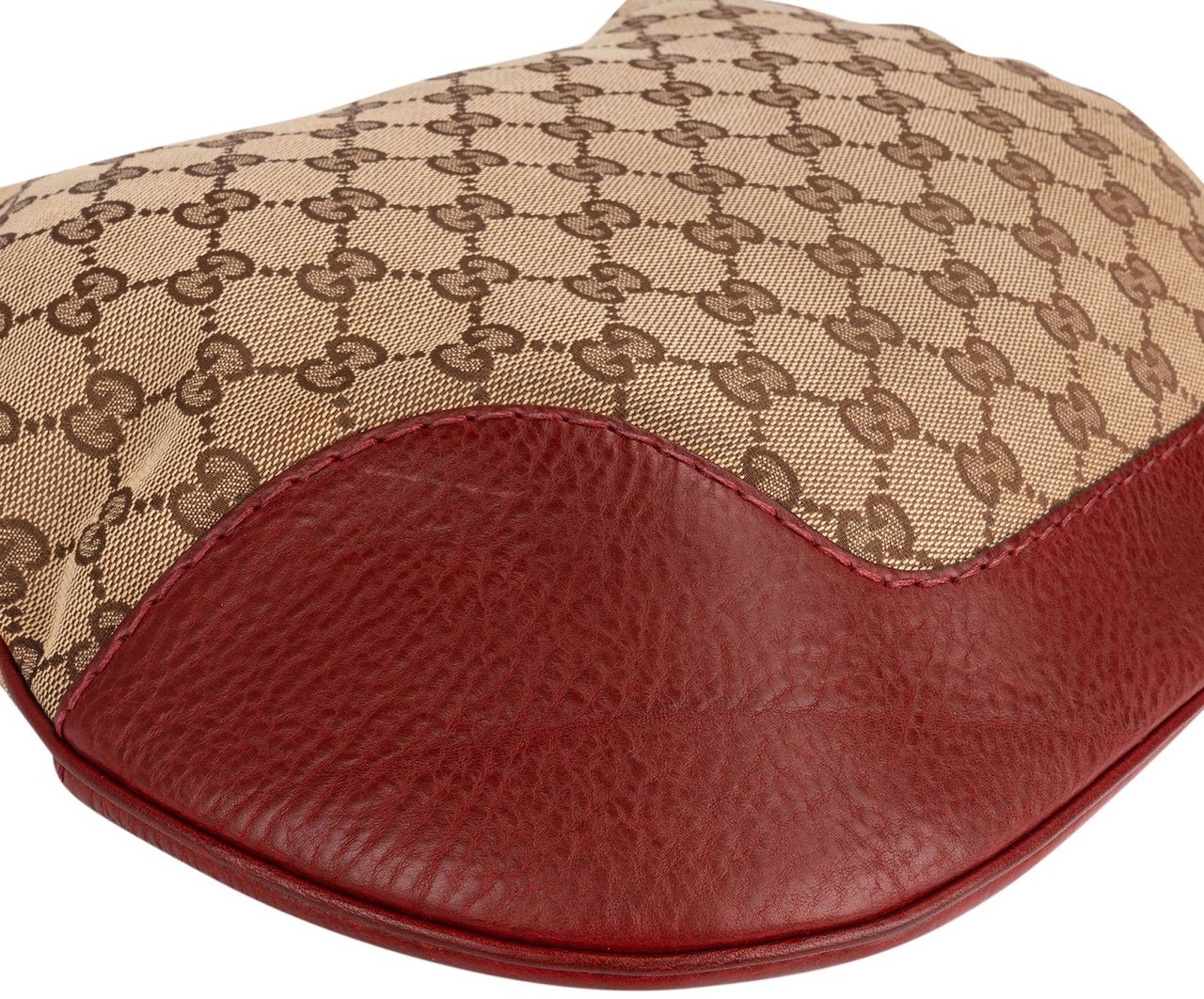 Gucci Gucci Monogram GG Canvas Hobo Shoulder Bag Beige
