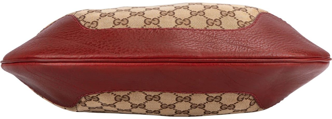 Gucci Gucci Monogram GG Canvas Hobo Shoulder Bag Beige
