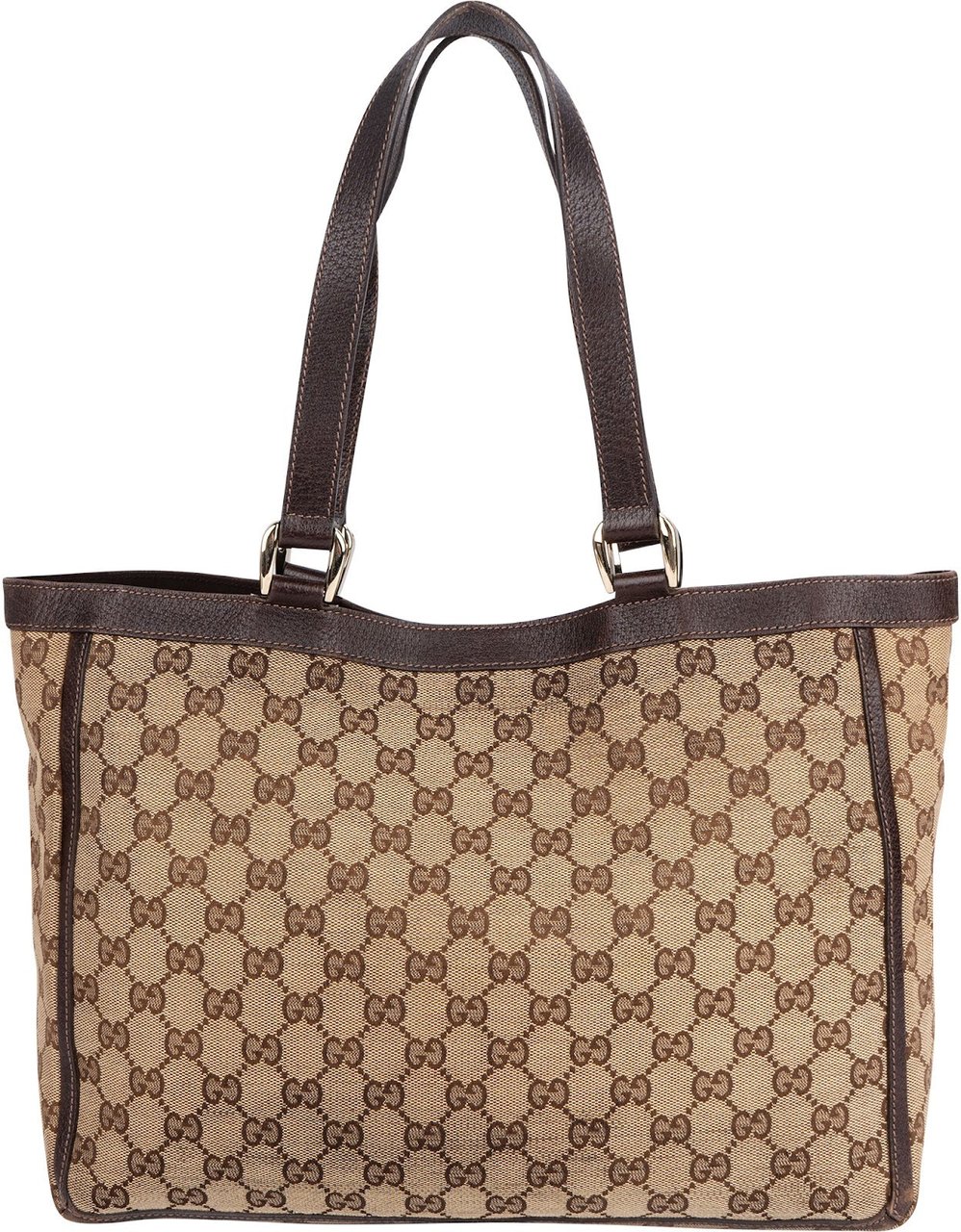 Gucci Monogram GG Canvas Abbey D-Ring Shoulder Bag Bruin