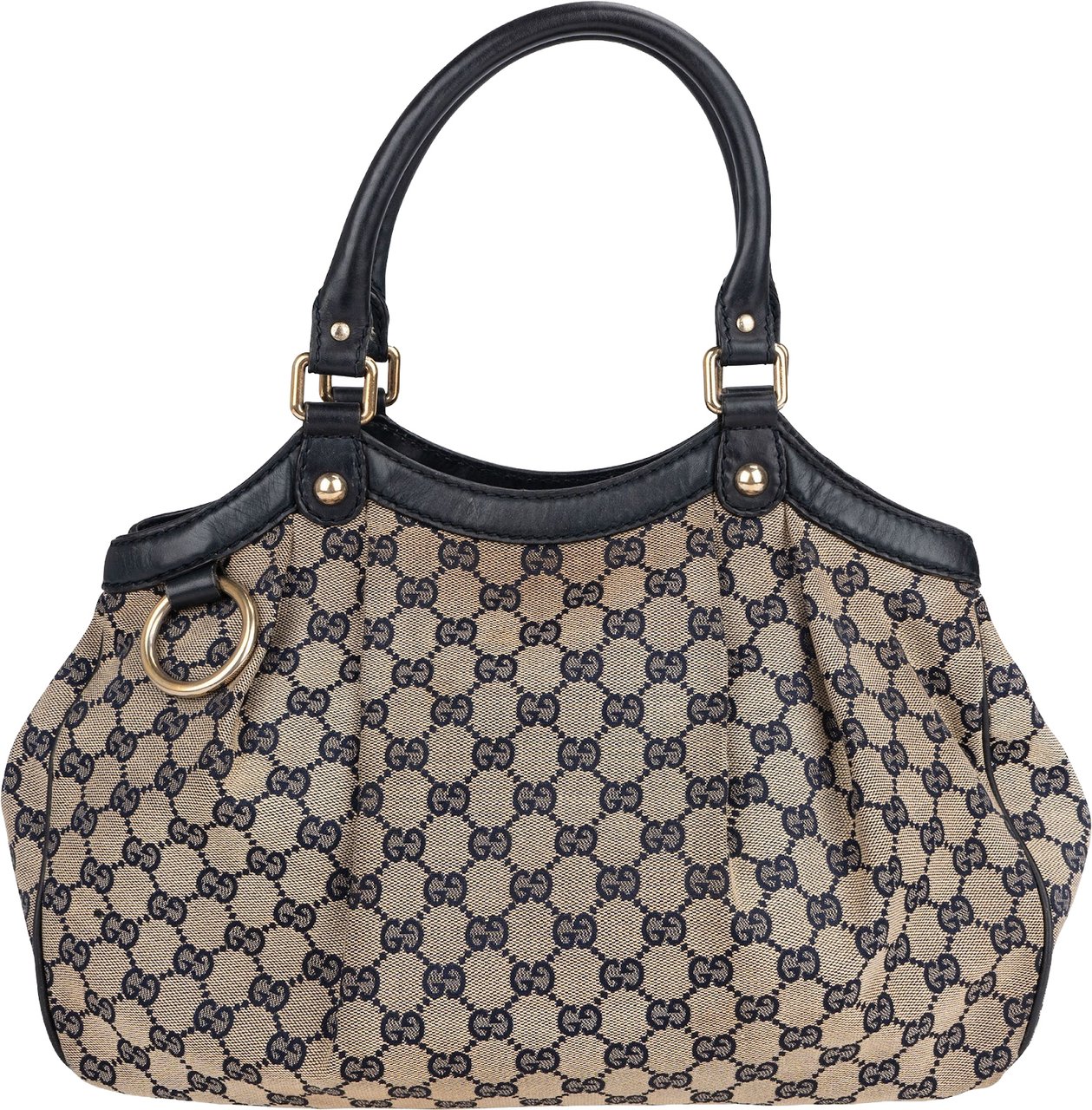 Gucci Gucci Monogram GG Canvas Sukey Handbag Blauw