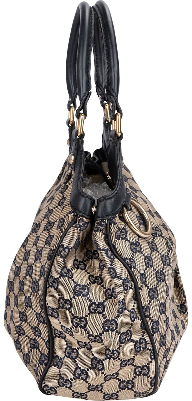 Gucci Gucci Monogram GG Canvas Sukey Handbag Blauw