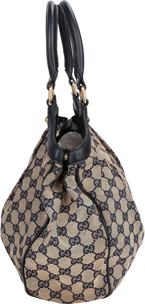 Gucci Gucci Monogram GG Canvas Sukey Handbag Blauw