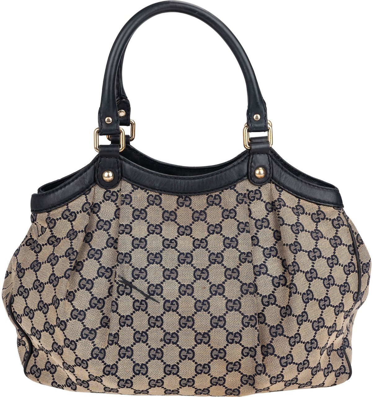 Gucci Gucci Monogram GG Canvas Sukey Handbag Blauw