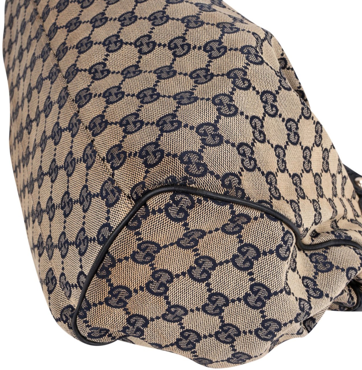 Gucci Gucci Monogram GG Canvas Sukey Handbag Blauw