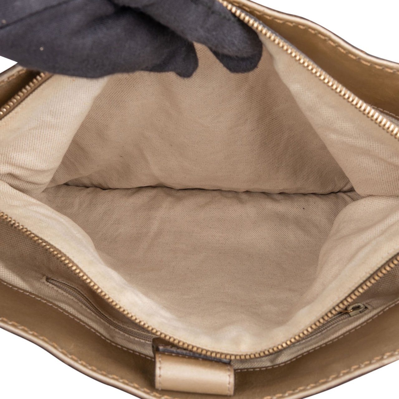 Gucci Gucci Monogram GG Canvas Sukey Handbag Beige