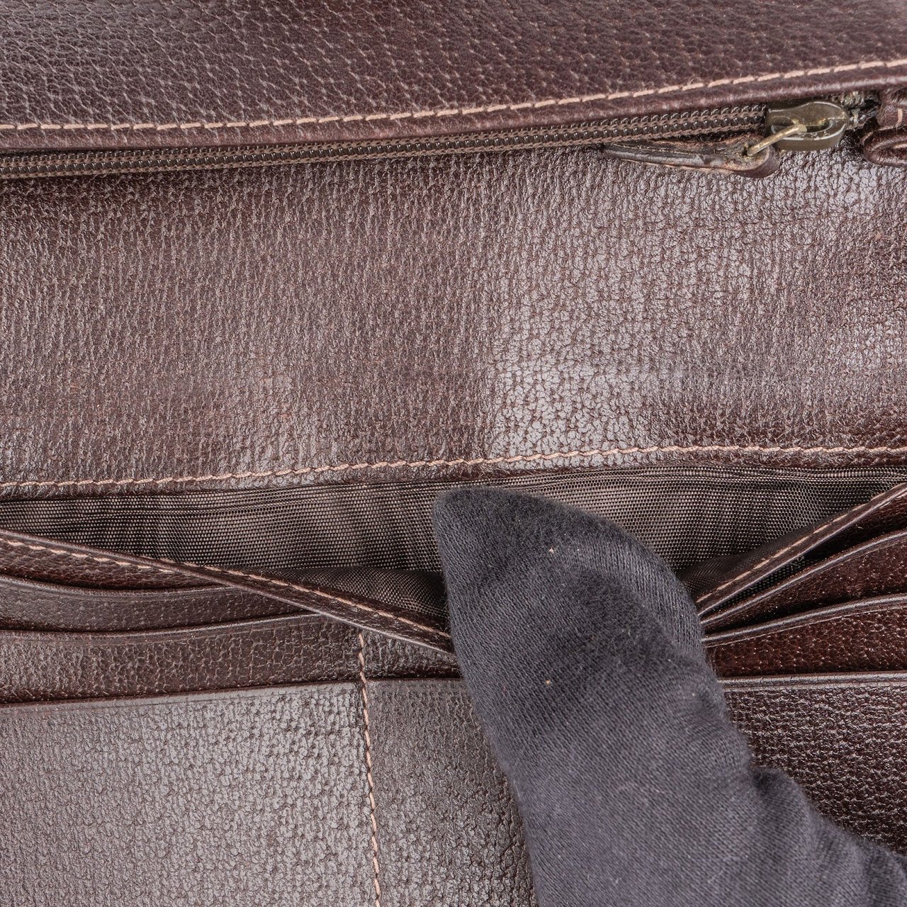 Gucci Monogram GG Canvas Abbey D-Ring Continental Wallet Beige