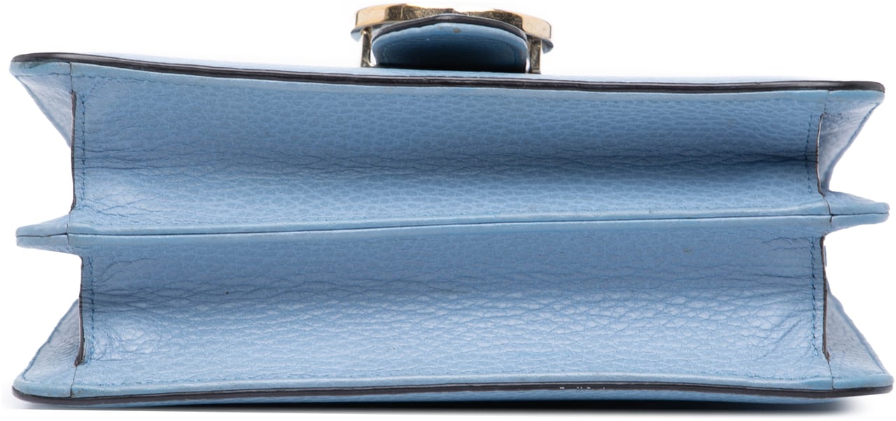 Gucci Small Dollar Calfskin Interlocking G Crossbody Blauw