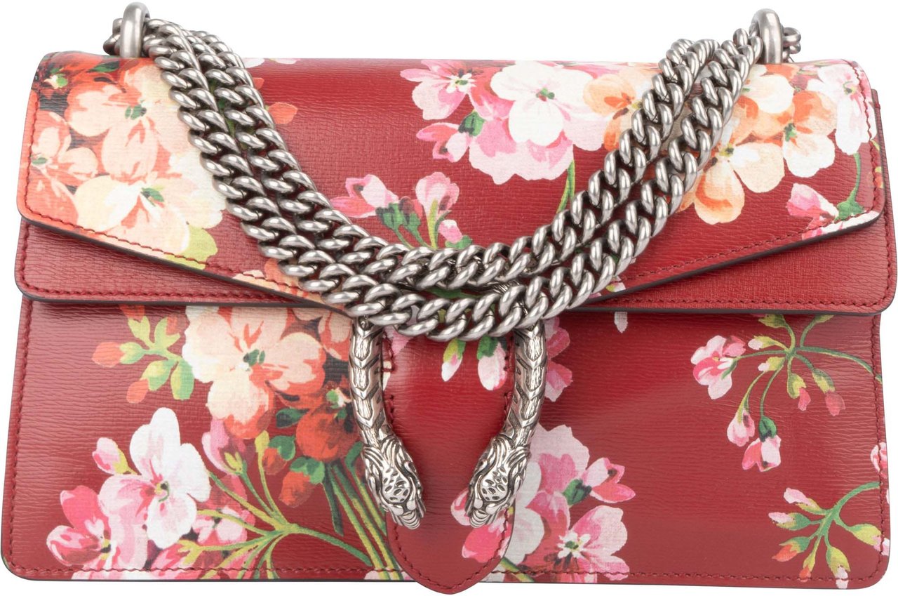 Gucci Gucci Leather Floral Dionysus Shoulder Bag Divers