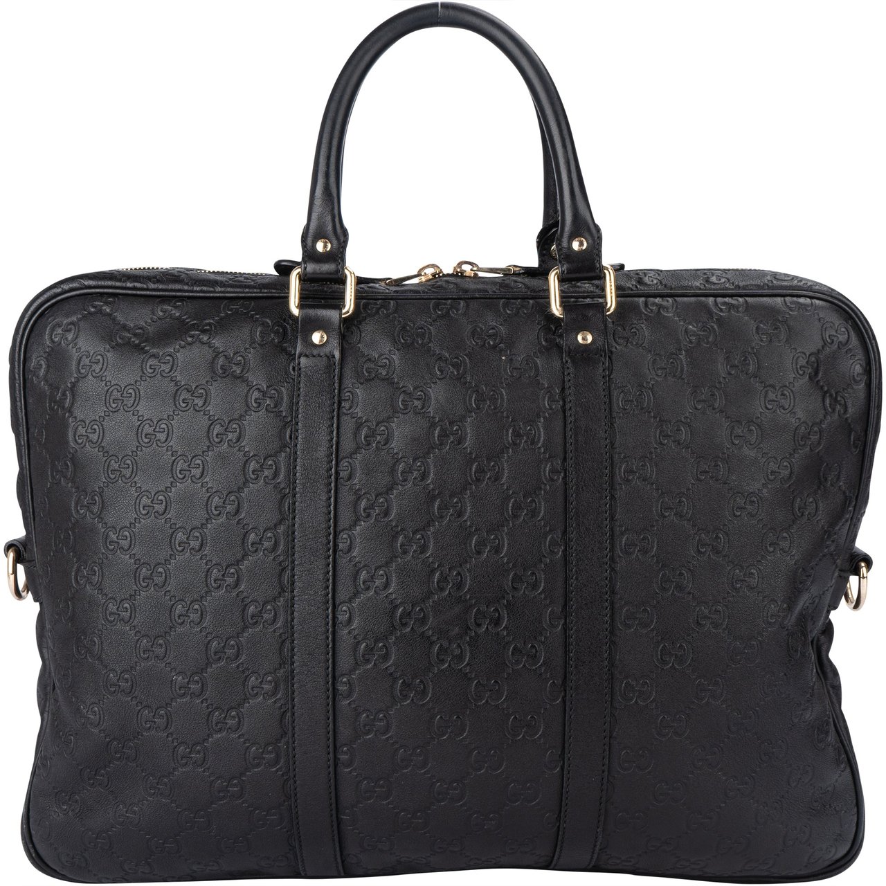 Gucci Gucci GG Leather Monogram Business Handbag Divers