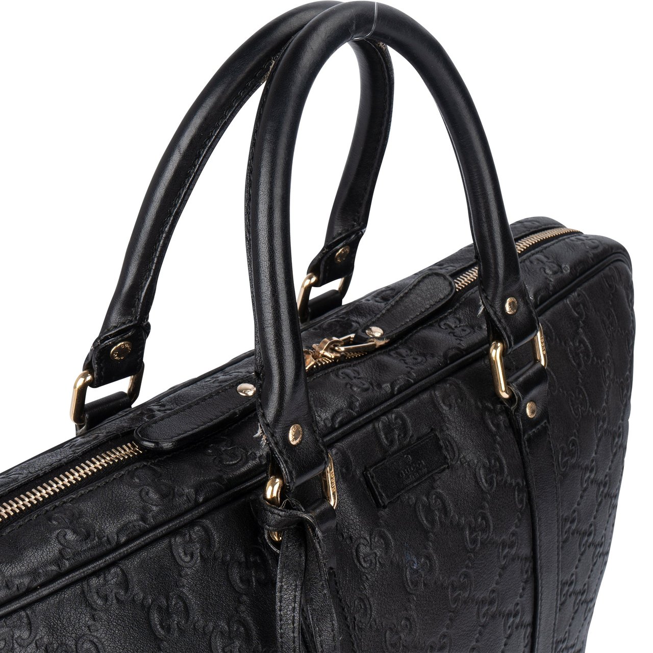 Gucci Gucci GG Leather Monogram Business Handbag Divers