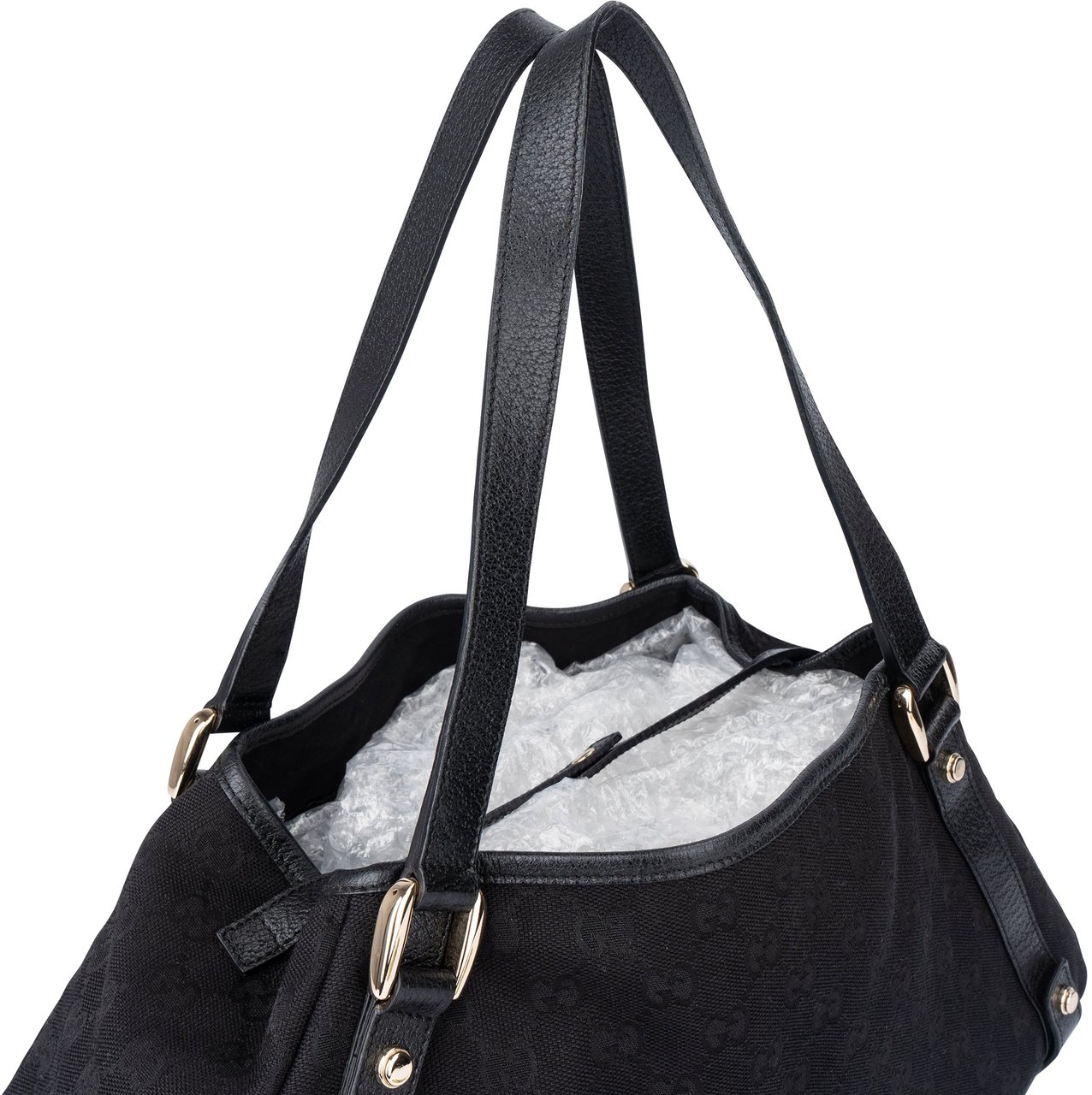 Gucci Gucci GG Monogram Abbey Handbag Zwart