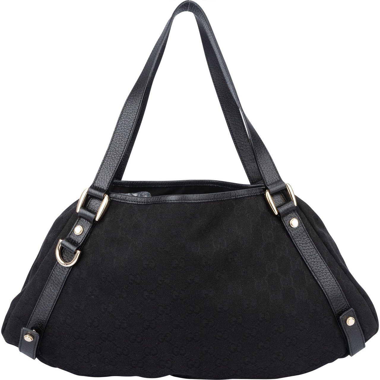 Gucci Gucci GG Monogram Abbey Handbag Zwart