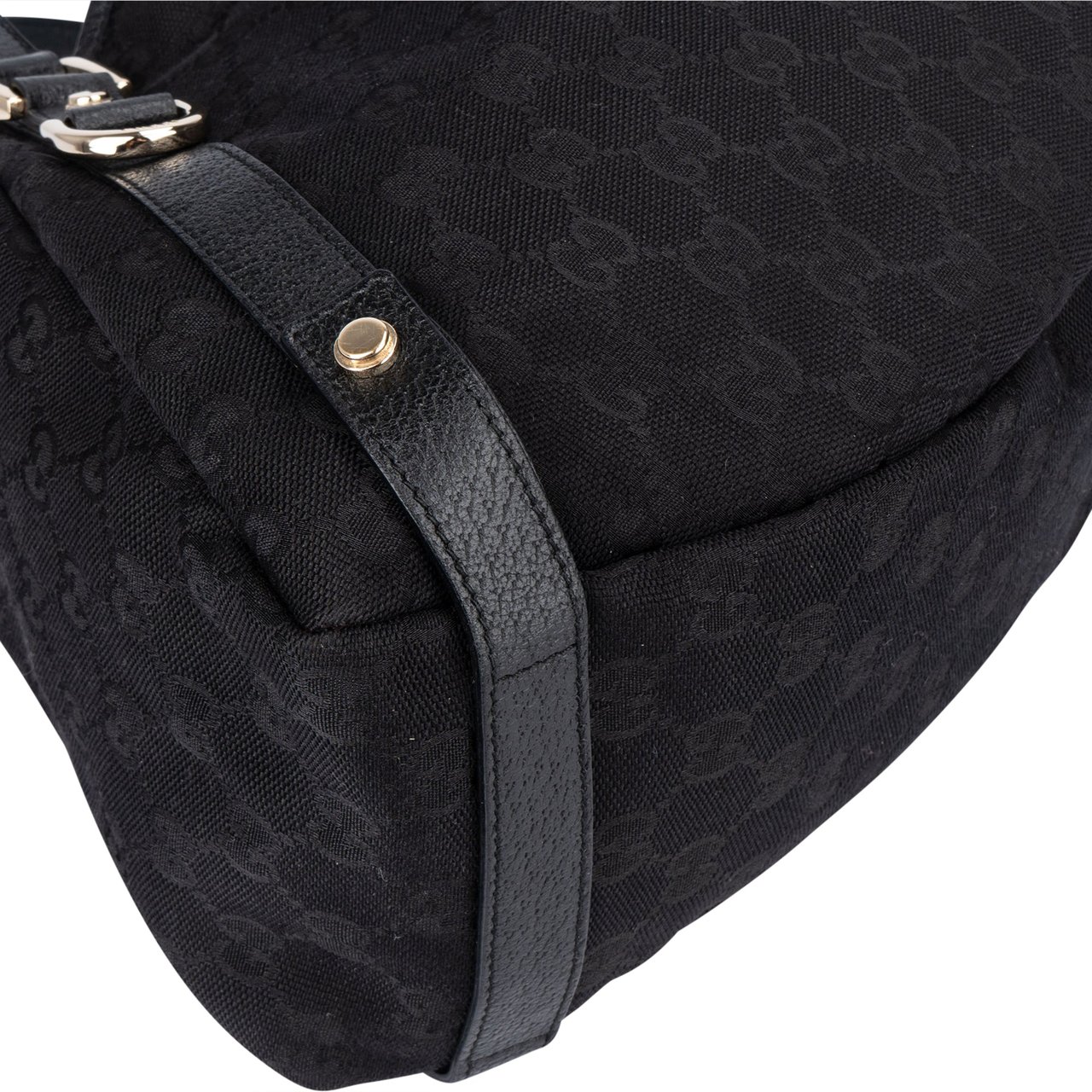 Gucci Gucci GG Monogram Abbey Handbag Zwart