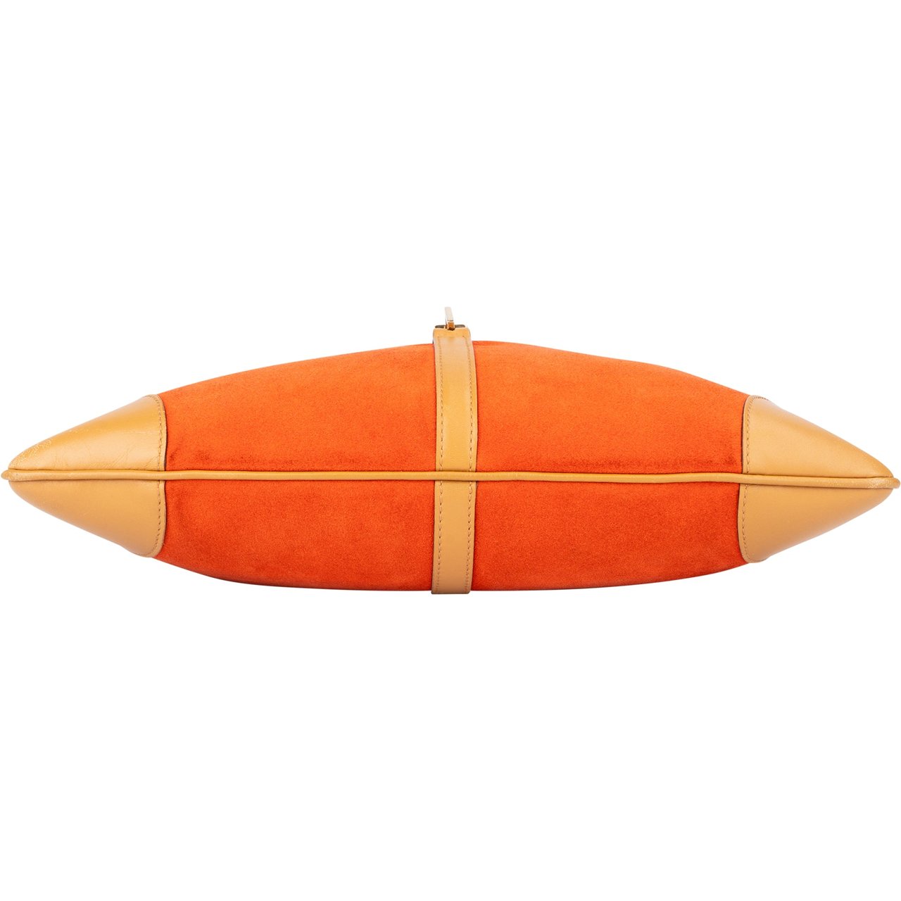 Gucci Gucci Orange Suede Bamboo Jackie Shoulder Bag Oranje