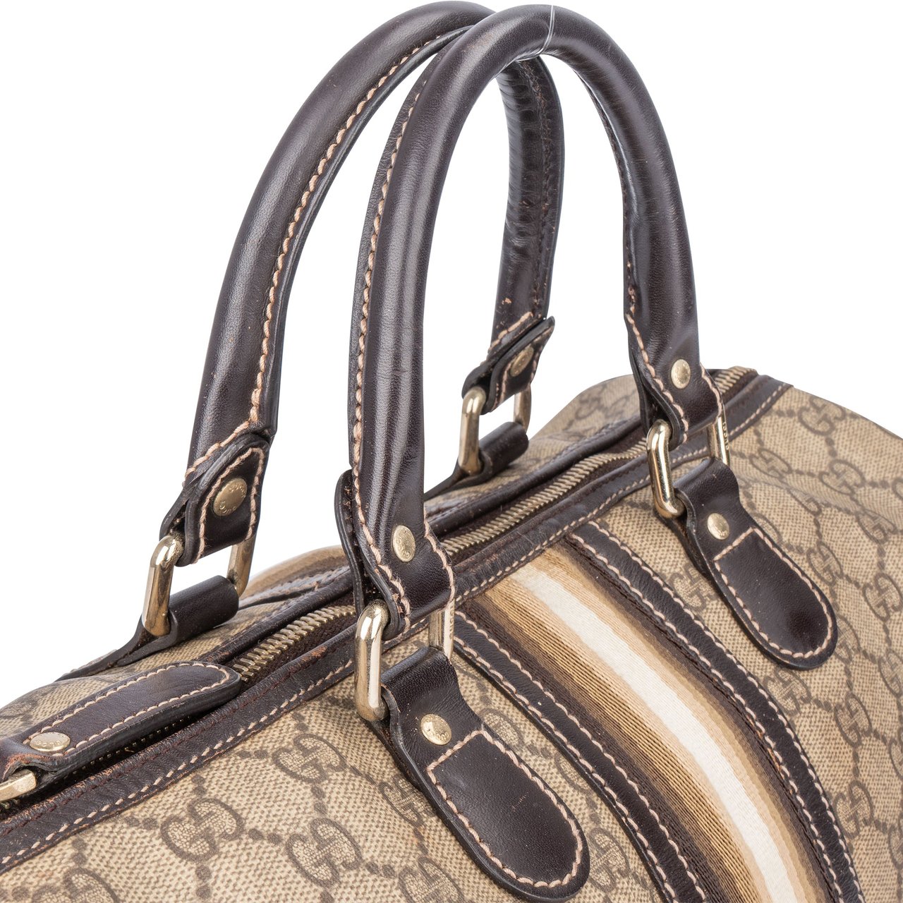 Gucci Gucci GG Supreme Monogram Boston Handbag Divers