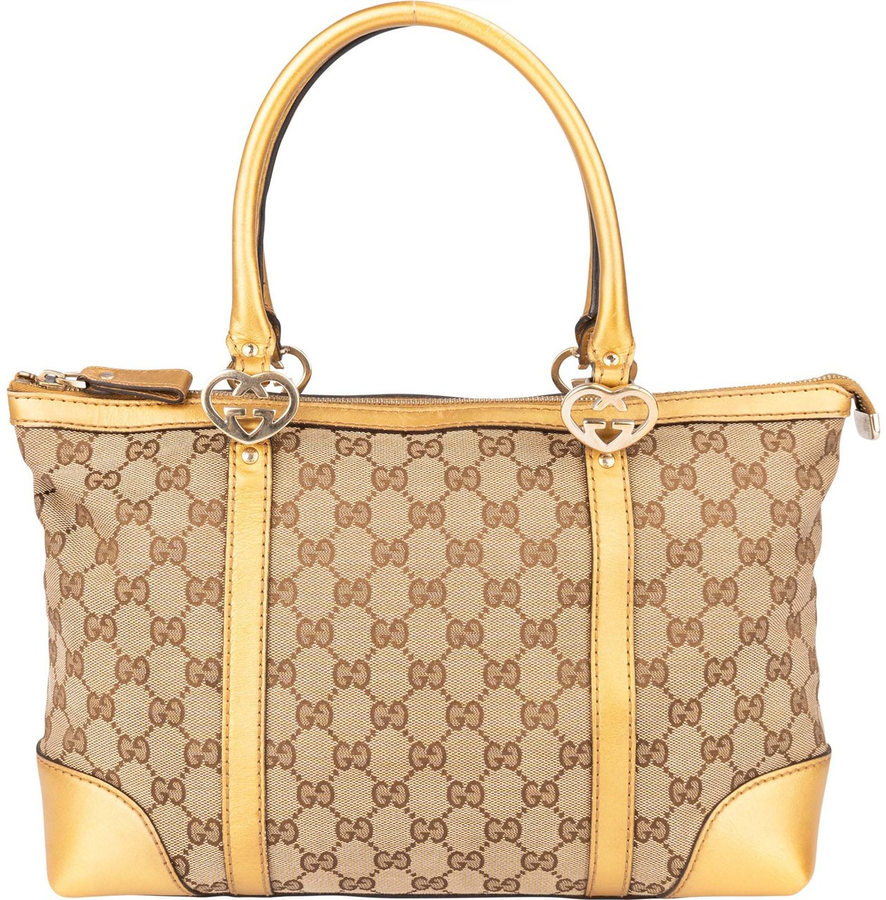 Gucci Gucci Golden GG Monogram Twin Heart Handbag Divers