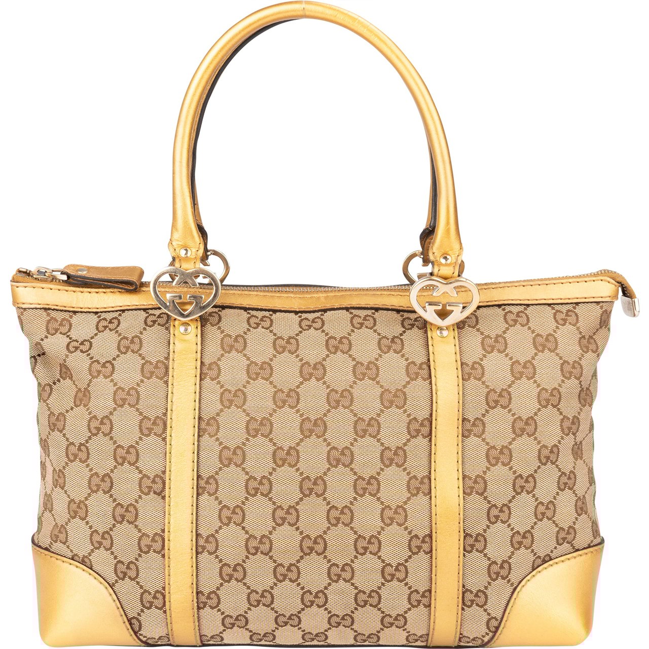 Gucci Gucci Golden GG Monogram Twin Heart Handbag Divers