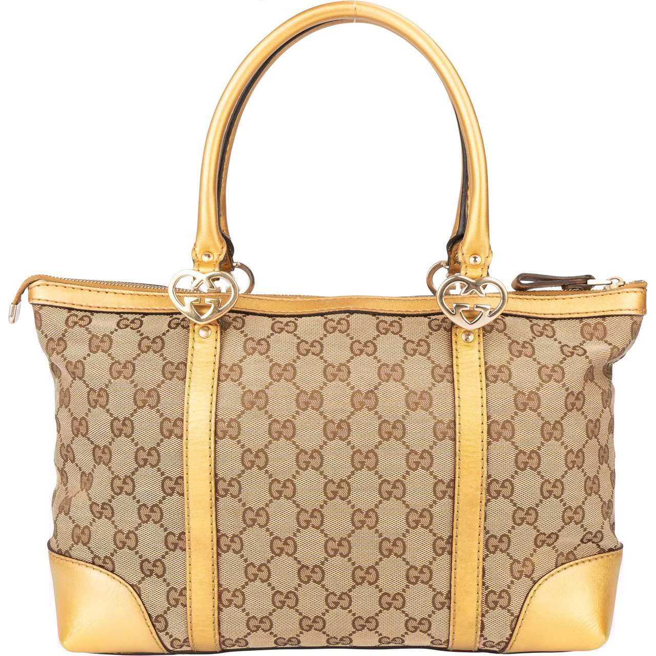Gucci Gucci Golden GG Monogram Twin Heart Handbag Divers