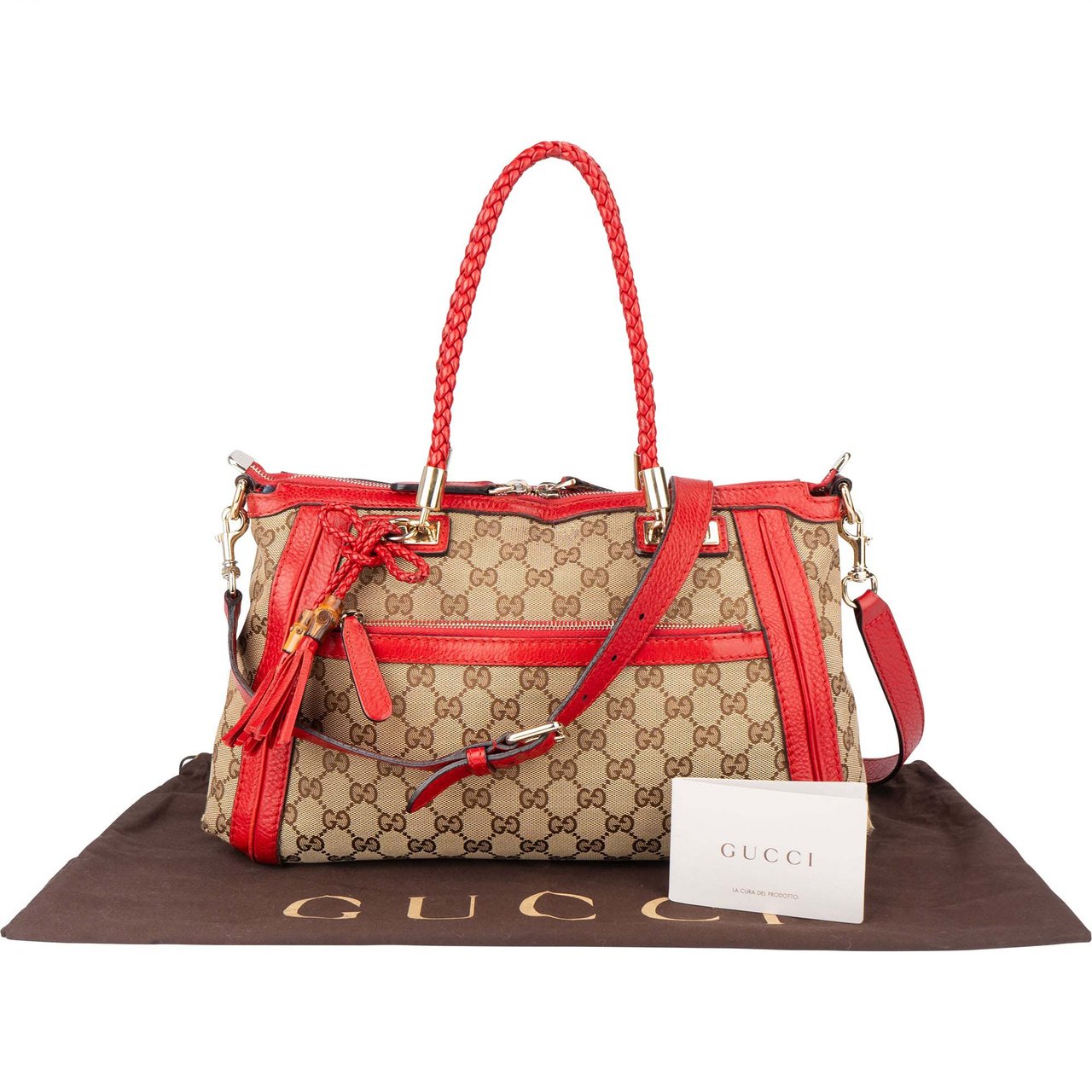 Gucci Gucci GG Monogram Bamboo Handbag Divers
