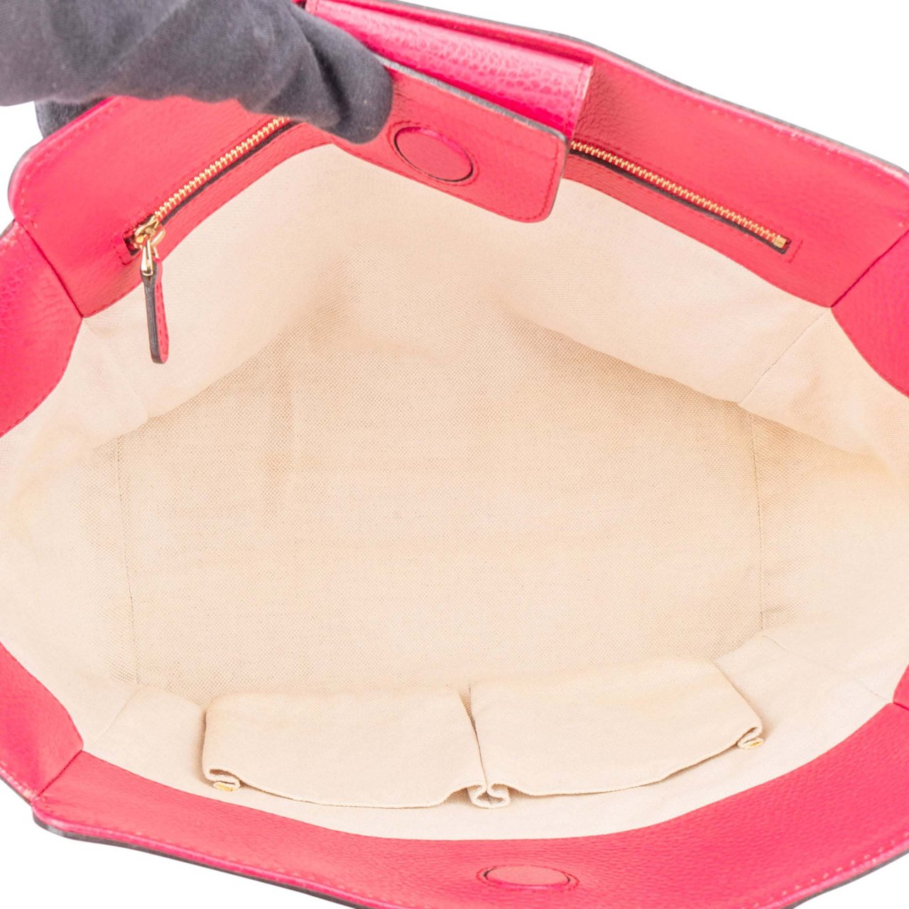 Gucci Gucci Classic Pink Leather Handbag Roze