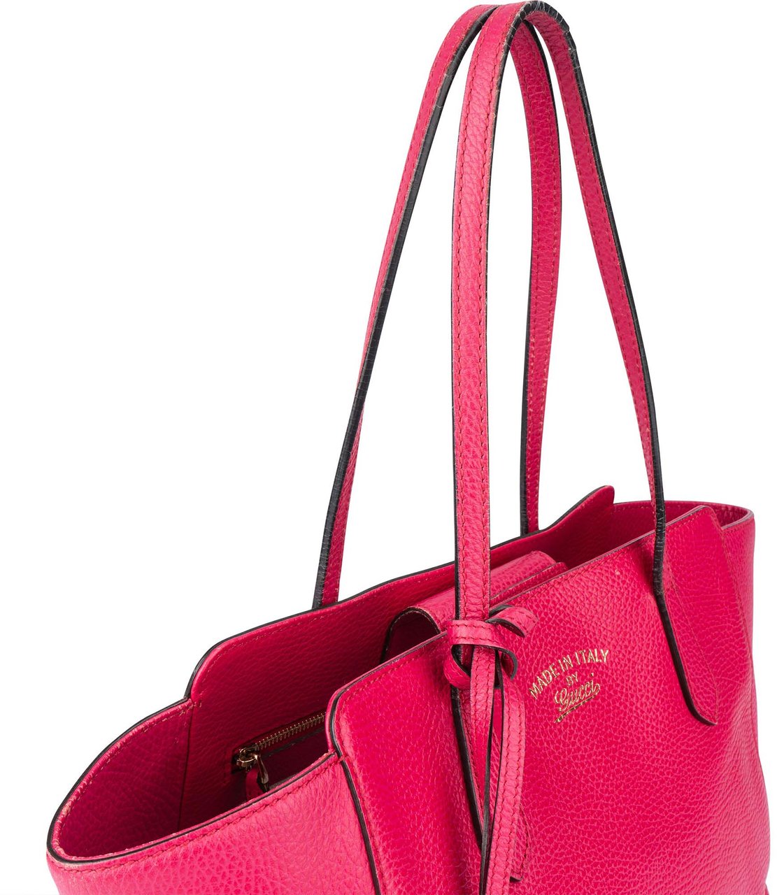 Gucci Gucci Classic Pink Leather Handbag Roze
