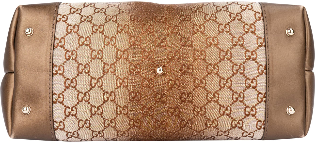Gucci GG Monogram Charms Handbag Bruin