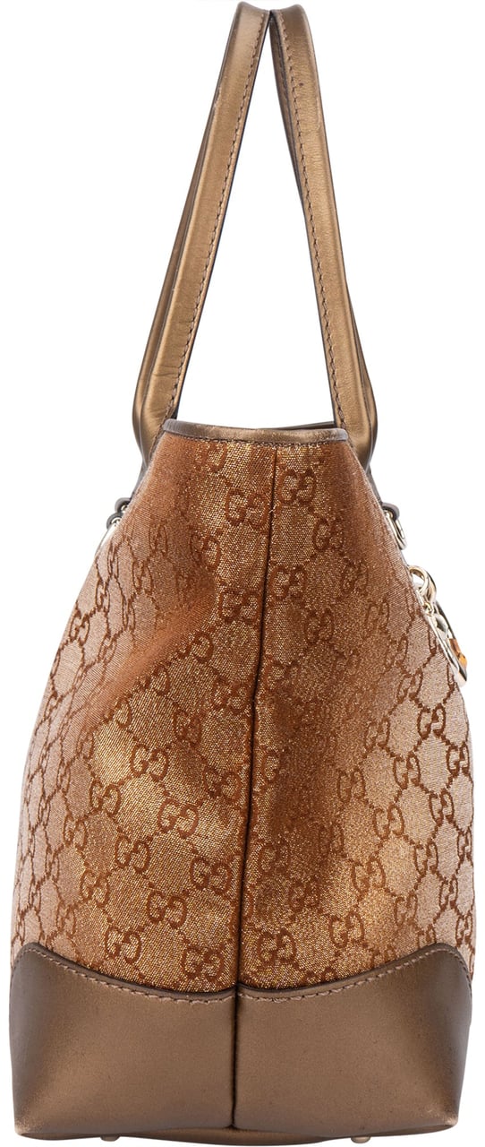 Gucci GG Monogram Charms Handbag Bruin