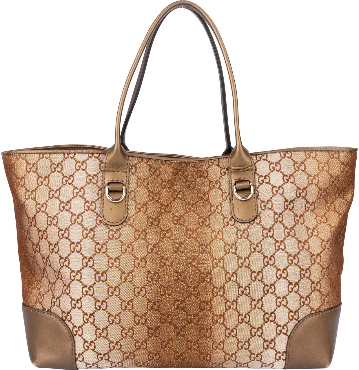 Gucci GG Monogram Charms Handbag Bruin