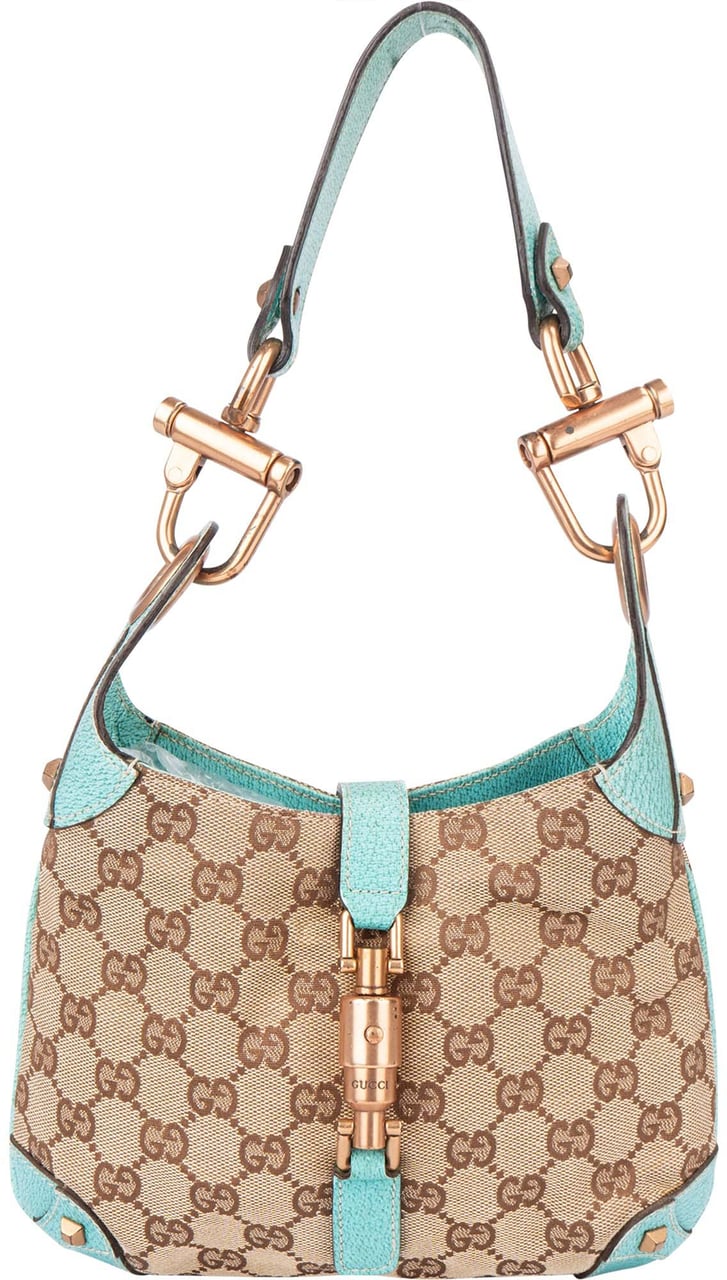 Gucci Gucci GG Monogram Jackie Shoulder Bag Bruin