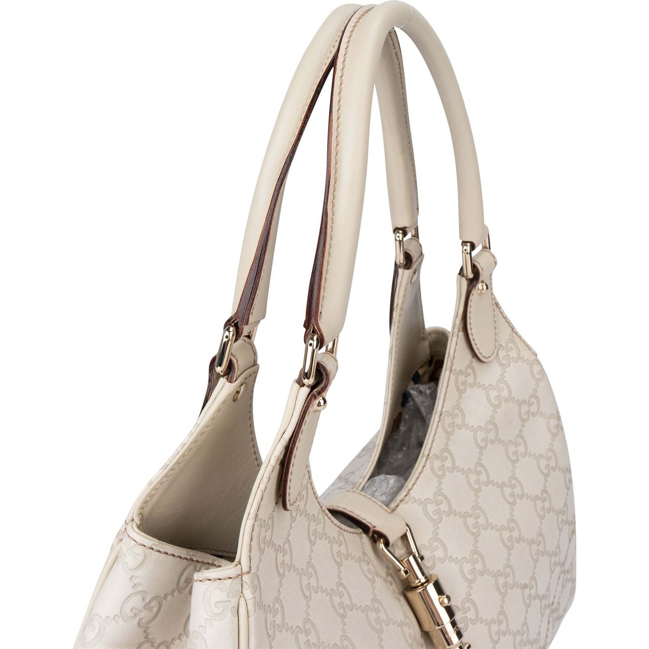 Gucci Gucci Premium GG Leather Monogram Jackie Handbag Divers