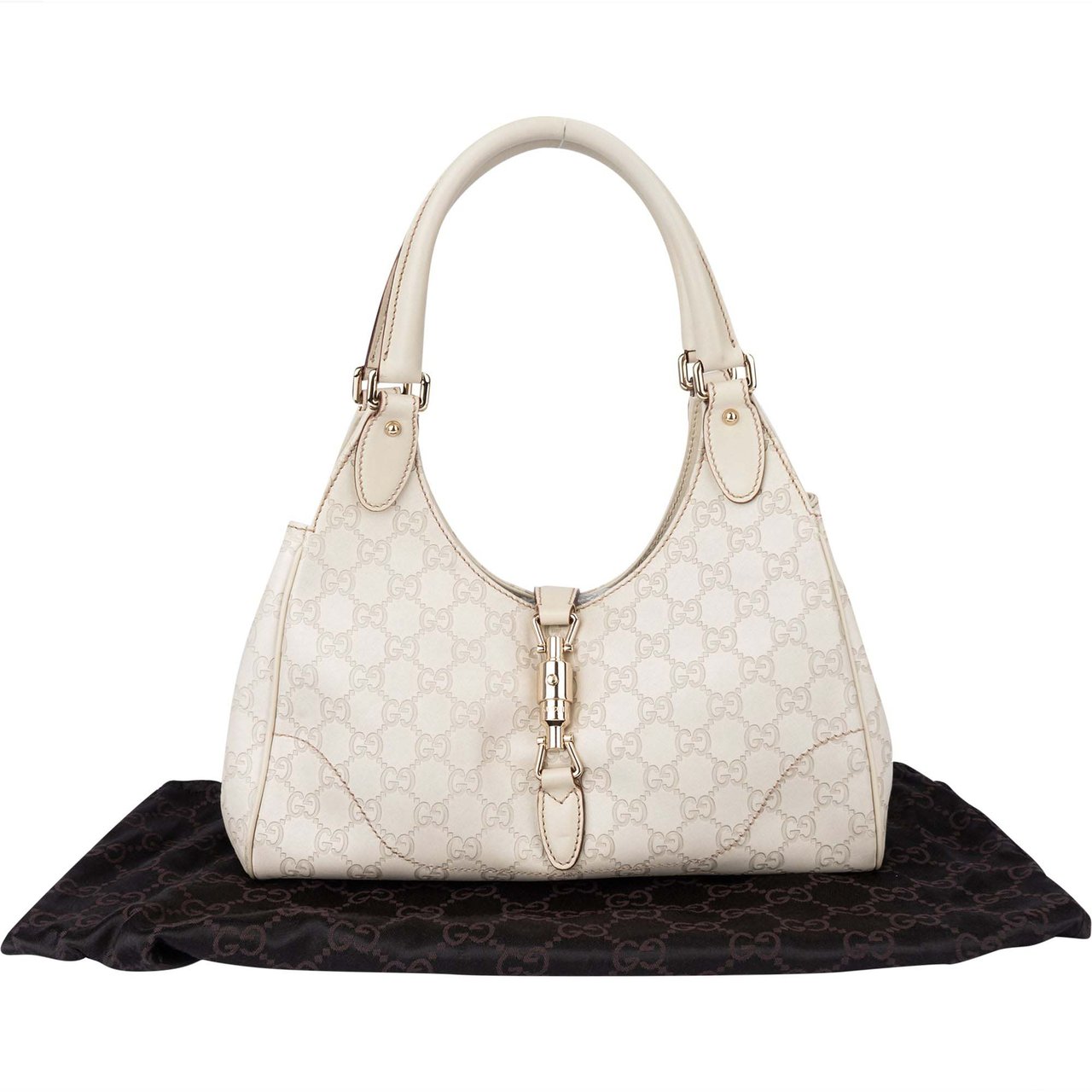 Gucci Gucci Premium GG Leather Monogram Jackie Handbag Divers