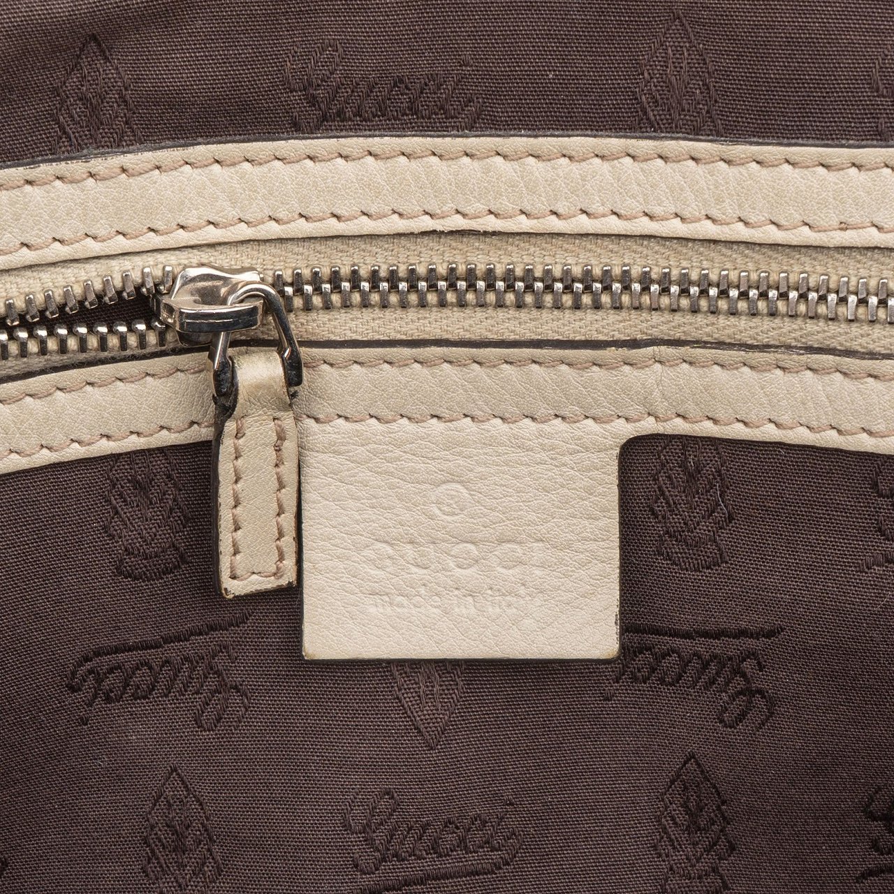 Gucci Guccissima Leather Monogram Shoulder Bag Wit