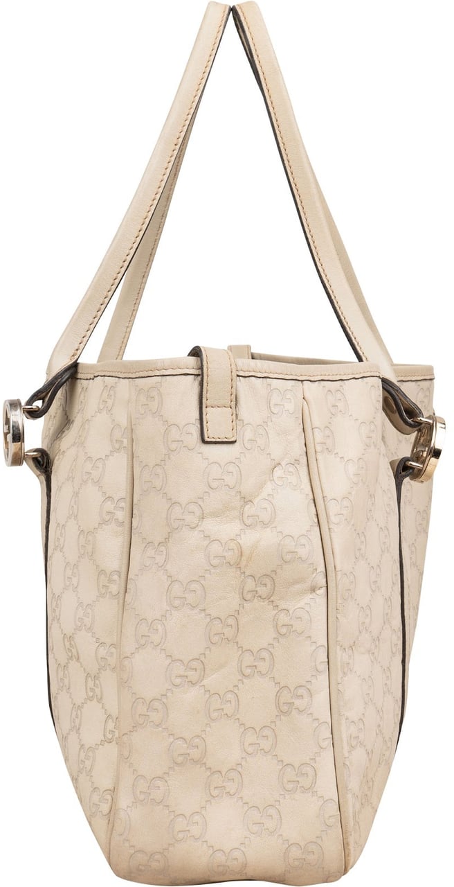 Gucci Guccissima Leather Monogram Shoulder Bag Wit