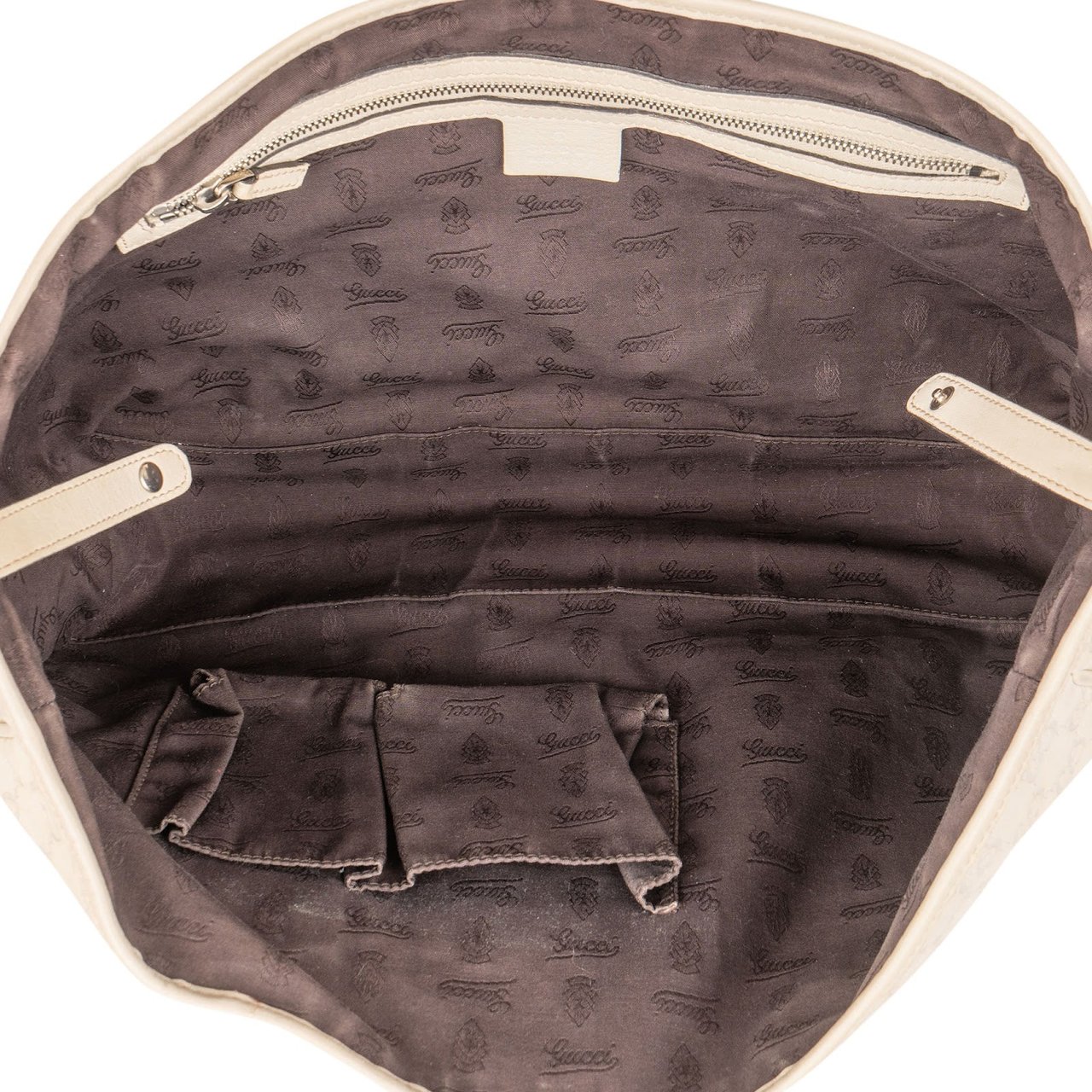 Gucci Guccissima Leather Monogram Shoulder Bag Wit