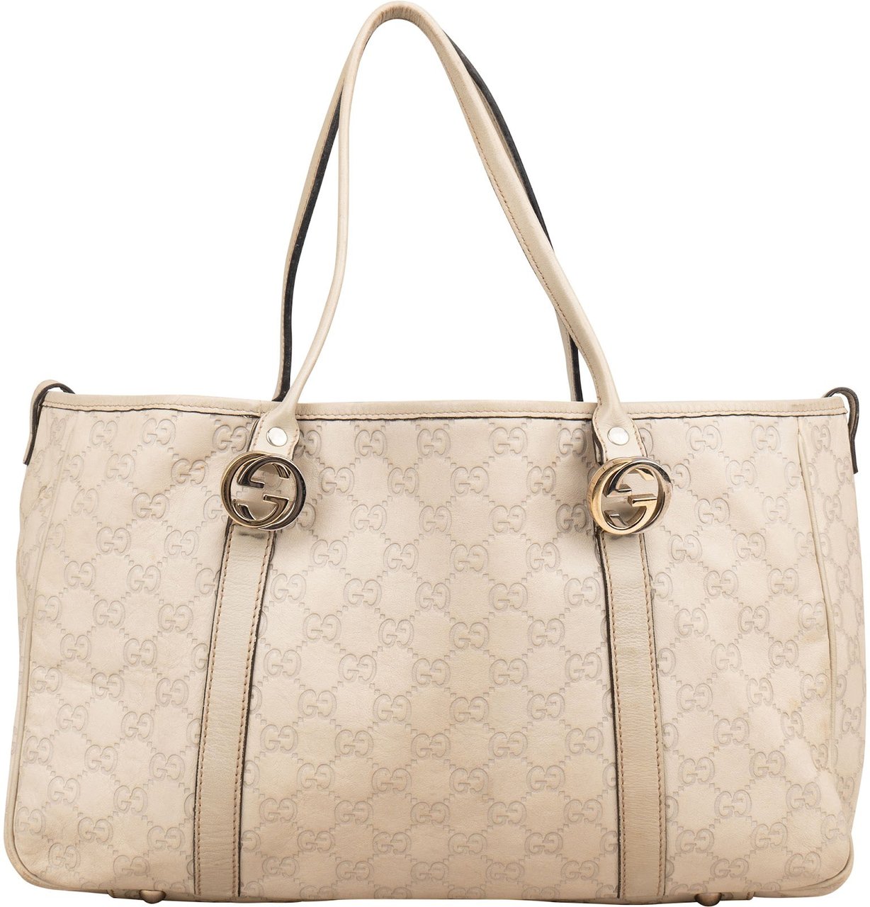 Gucci Guccissima Leather Monogram Shoulder Bag Wit