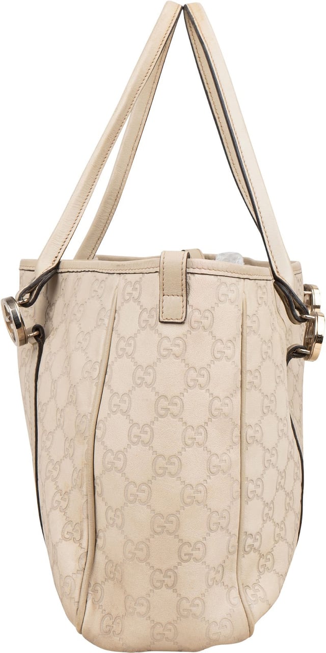 Gucci Guccissima Leather Monogram Shoulder Bag Wit