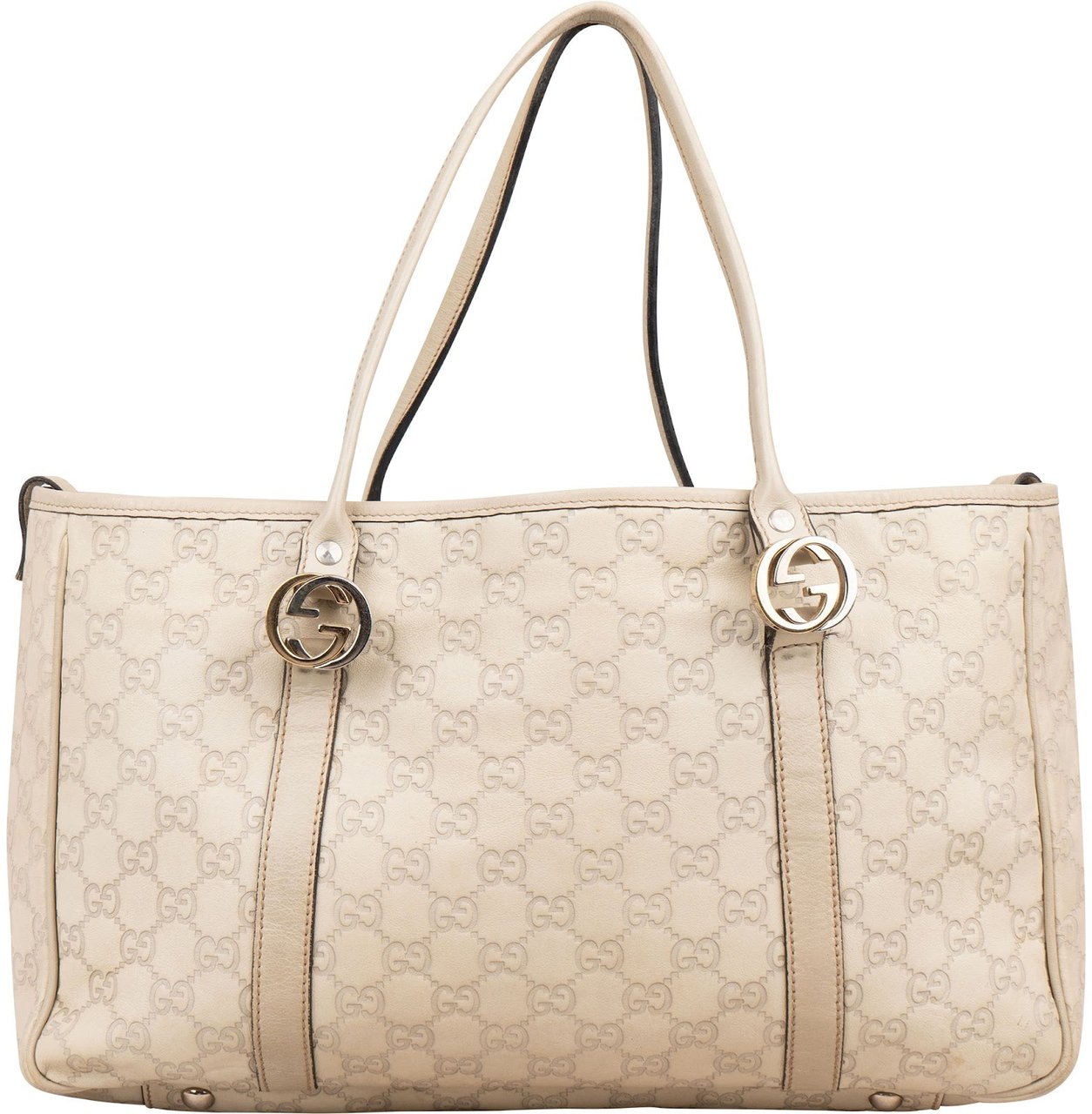 Gucci Guccissima Leather Monogram Shoulder Bag Wit