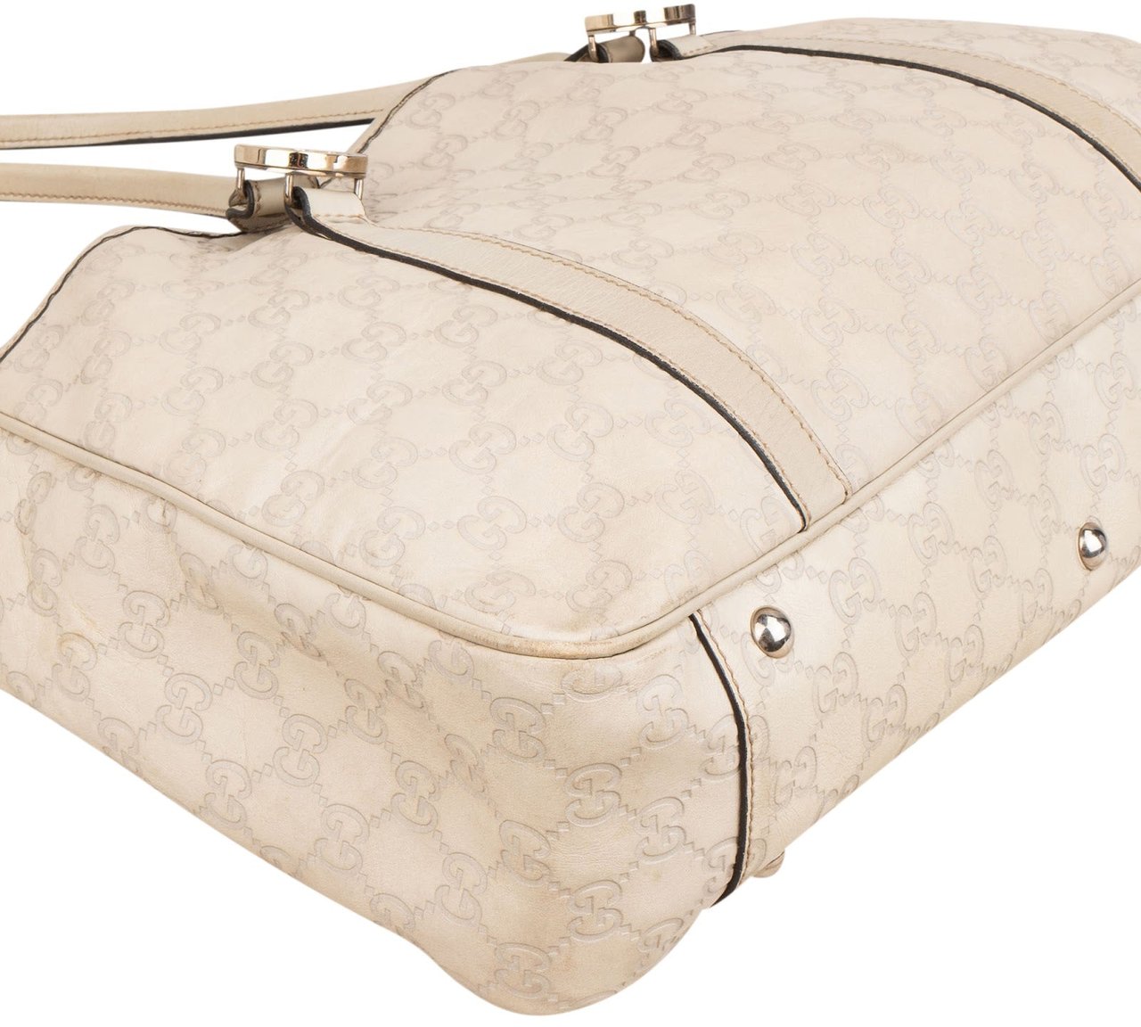 Gucci Guccissima Leather Monogram Shoulder Bag Wit