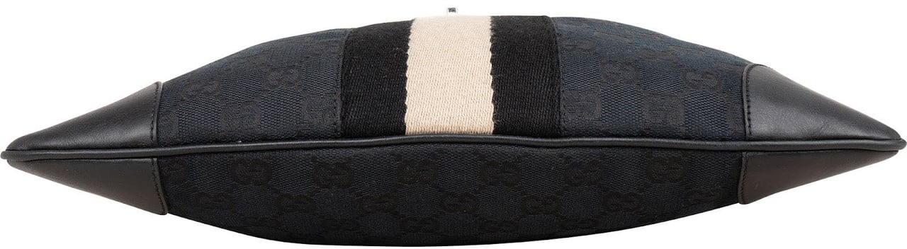 Gucci Monogram GG Canvas Jackie Shoulder Bag Zwart