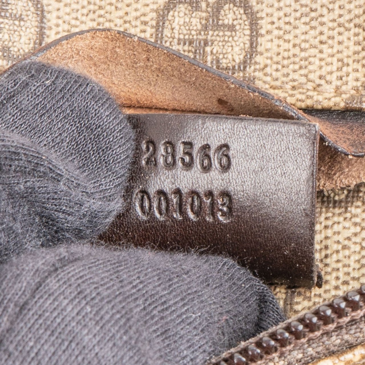 Gucci Monogram GG Supreme Canvas Belt Crossbody Bag Beige